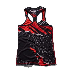 Tirantera para dama en color negro con rojo