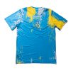 Playera unisex azul con detalles en amarillo 13 edición